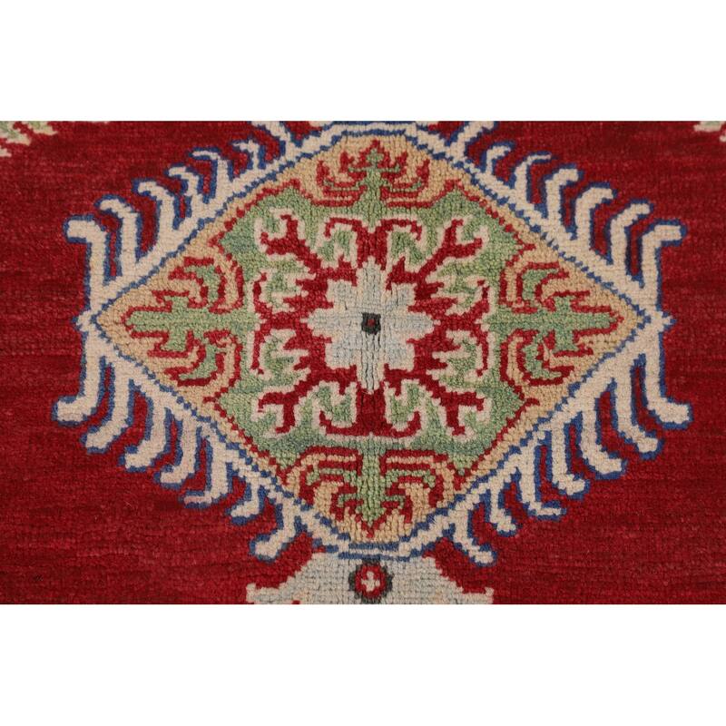 Oriental Red Kazak Rug Handmade Wool Carpet - 5'2" x 6'9"