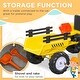 preview thumbnail 10 of 8, Kids Ride on Farm Tractor - Yellow