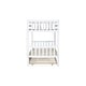 preview thumbnail 11 of 10, Stylish & Simple Twin Over Twin Bunk Beds with Trundle, Safety Rail and Ladder, Kids/Teens Bedroom, Split Into 2 Beds, White