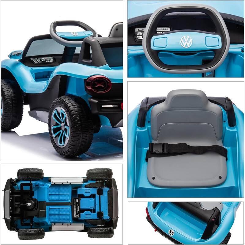 Licensed Volkswagen Kids Electric 12V Ride-On Car with Remote Control