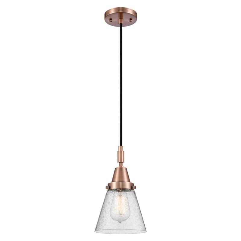 Innovations Lighting 447-1P-G64 Cone 6" Wide Mini Pendant with Clear,