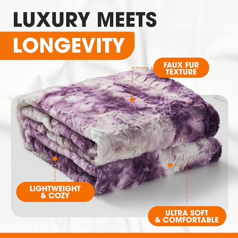 Cheer Collection Ultra Soft and Cozy Multi Colored Throw Blanket