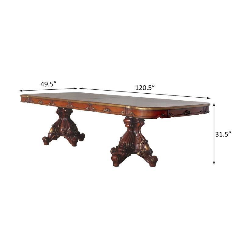 Deveraux Honey Oak Removable Leaf Dining Table