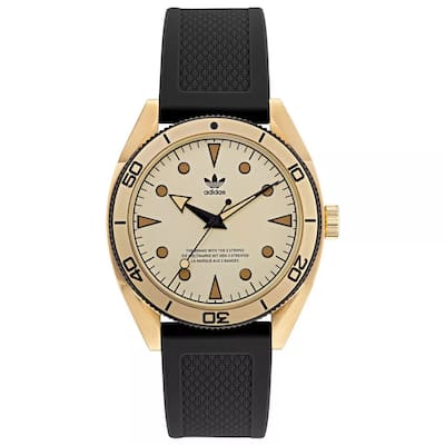 Adidas Men's Originals Fashion Edition Two Cream Gold Dial Watch - AOFH22002 - Cream Gold - 6 (36)