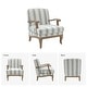 preview thumbnail 8 of 28, Rinaldo Farmhouse Upholstered Armchair with Solid Wood Legs by HULALA HOME