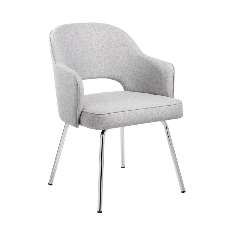Boss Grey Linen Guest Chair