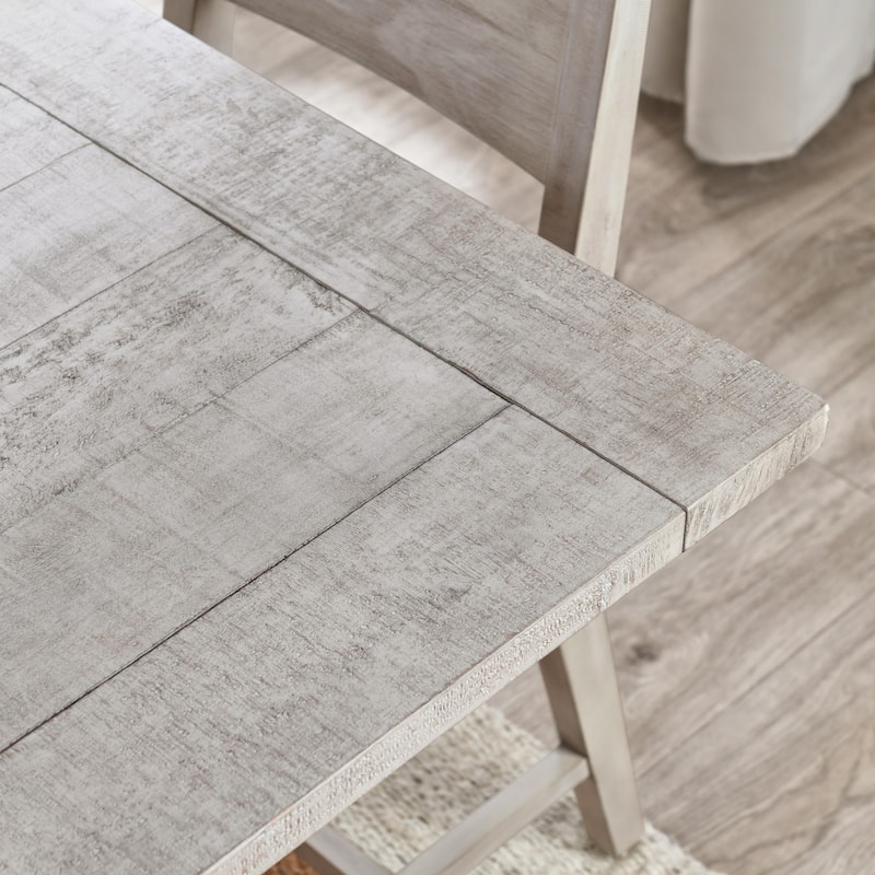 The Gray Barn Fairview Driftwood Reclaimed Pine 94-inch Extension Dining Table