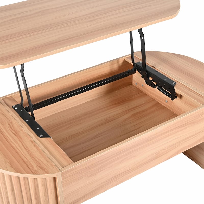 47.2" Lift-Top Coffee Table with Hidden Compartment