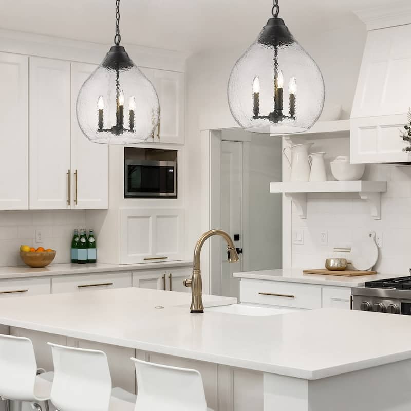 Golden Lighting Ariella 3-light Pendant in Matte Black