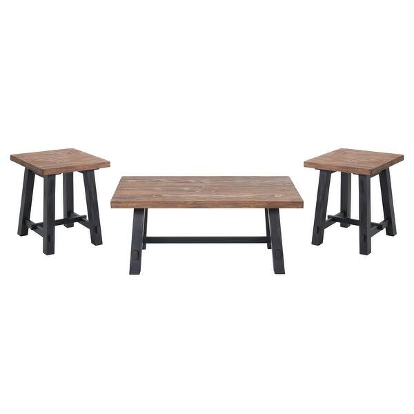 Shop Adam 3 Table Set With 42 Coffee Table And Two Side Tables On Sale Overstock 32015520