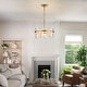 preview thumbnail 22 of 42, Casandra 5-light Drum Crystal Glass Chandelier - 18.5 inches in diameter x 16.5 inches H