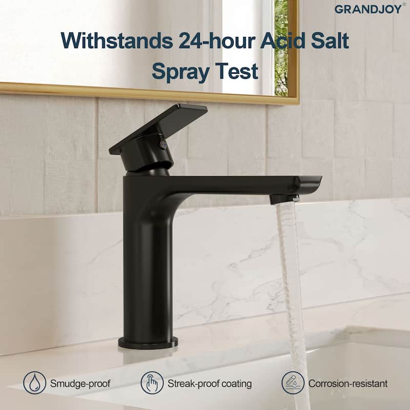 GRANDJOY Modern Single Handle Bathroom Faucet
