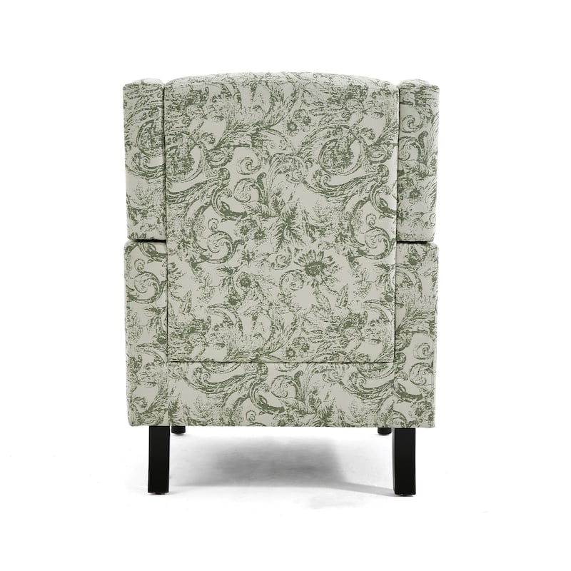 Patterned Upholstered Accent Chair for Living Room