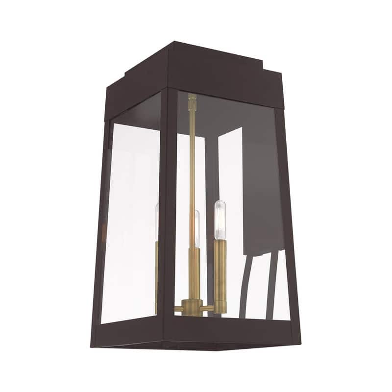 Livex Lighting 3-Light Outdoor Wall Lantern, 20858