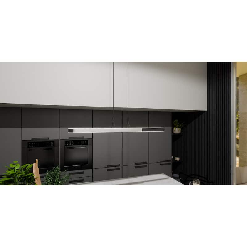 Mira Integrated LED Matte Black Island Light