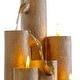 preview thumbnail 10 of 10, Alpine Corporation 11" Tall Indoor Tiered Column Tabletop Fountain with 3 Candles