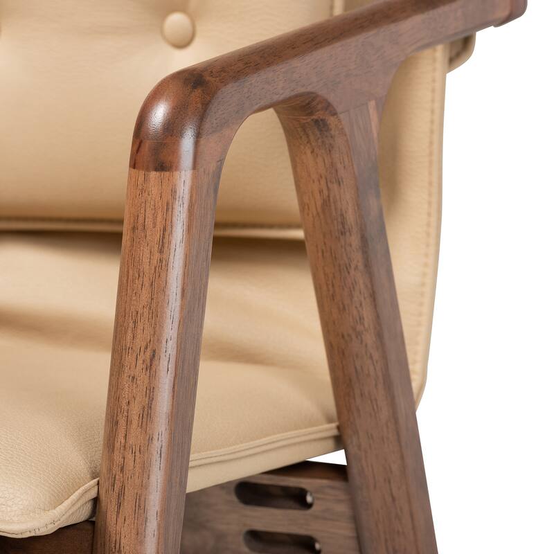 Marcena Mid-Century Modern 2-Piece Dining Chair Set