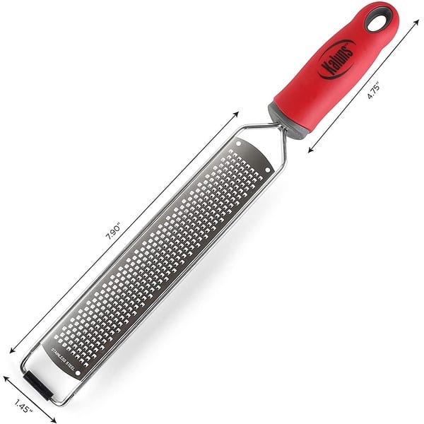 Hand Grater Stainless Steel Razor Sharp Blades, Non-slip & Soft