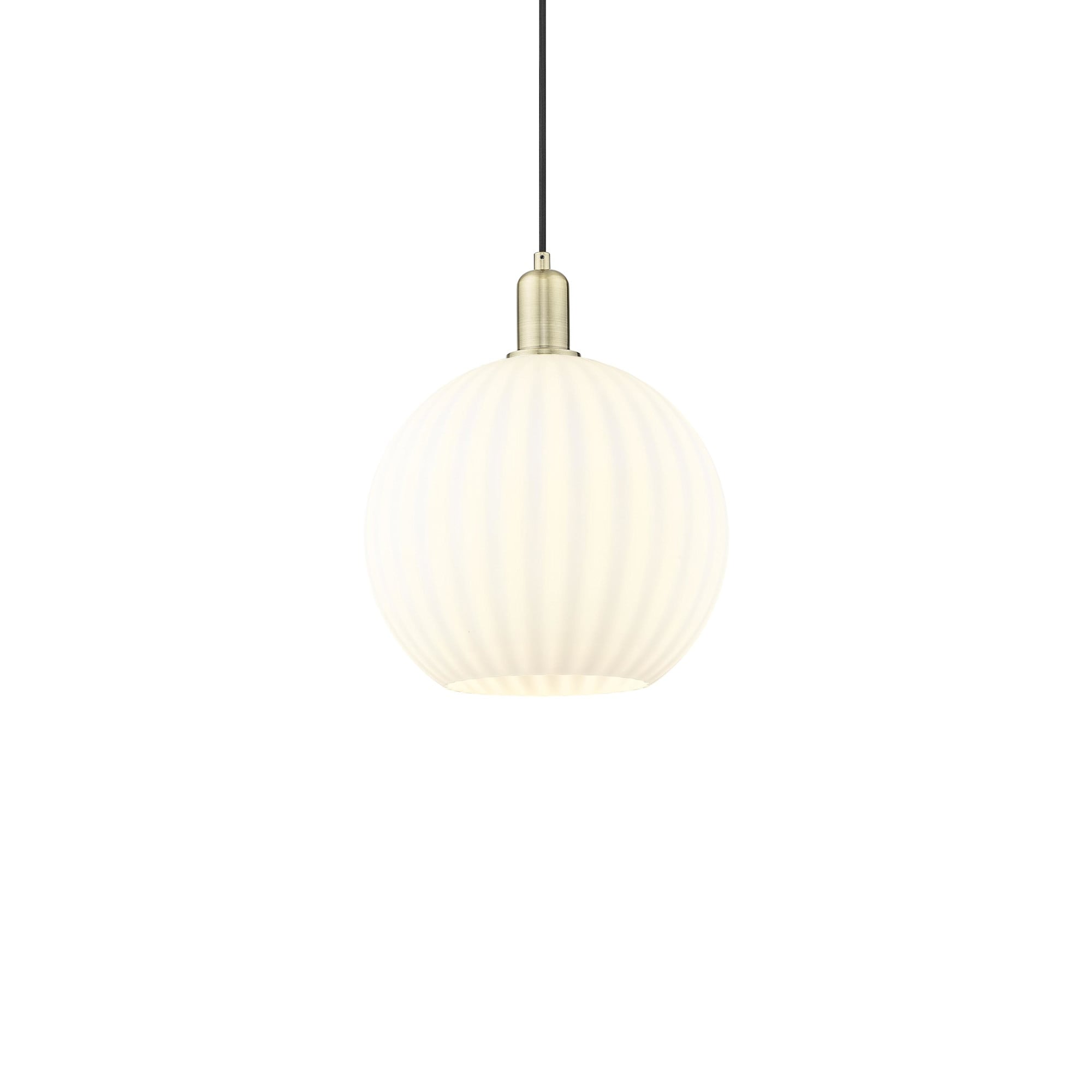 Innovations Lighting 716-1P-15-12 White Venetian Pendant White