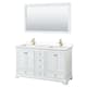 Option White, Gold Trim, White Cultured Marble Top