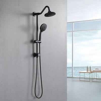 6 Inch Bathroom Rain Shower System with Rain Shower Head, Handheld