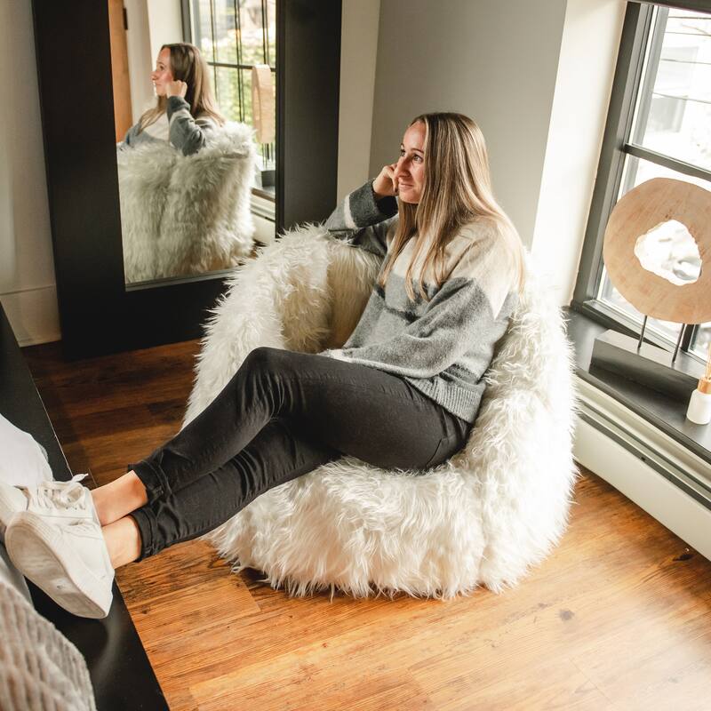 Big Joe Milano Shag Bean Bag Chair