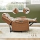 preview thumbnail 8 of 51, Leo Dual Motor Genuine Leather Power Recliner With Power Headrest