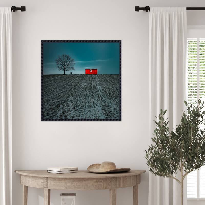 Rural Landscape by Inge Schuster Framed Canvas Wall Art Print
