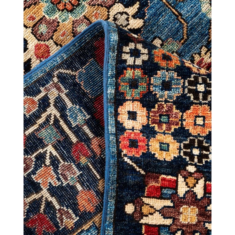 Serapi One-of-a-Kind Hand-Knotted Area Rug - Light Blue, 8' 0" x 9' 8" - 8' 0" x 9' 8"