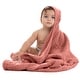 preview thumbnail 97 of 111, Hooded Baby Towel, 6 Layer 100% Muslin Cotton by Comfy Cubs Dusty Rose - Pack of 1