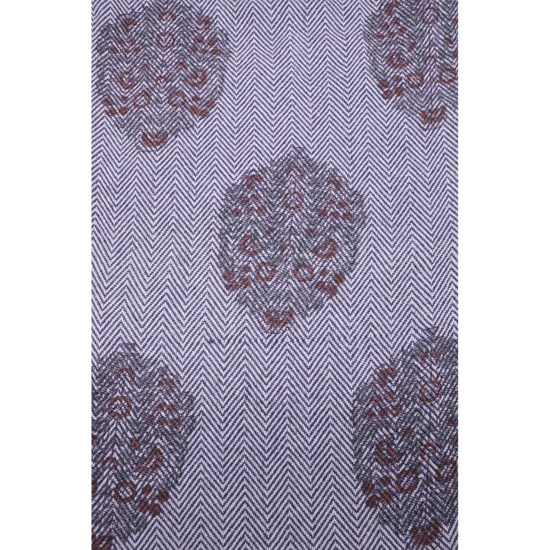 Fabdivine Guldasta Handcrafted Cotton Blanket - Floral Print Throw for Living Room, Bed, or Sofa with Hand-Tied Fringe, 90"x54"