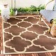 preview thumbnail 92 of 100, SAFAVIEH Courtyard Maryanne Indoor/ Outdoor Waterproof Patio Backyard Rug 2' x 3'7" - Dark Brown