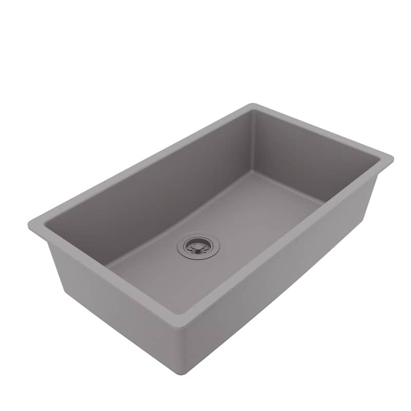 Karran Undermount 32.5 in. Large Single Bowl Quartz Kitchen Sink