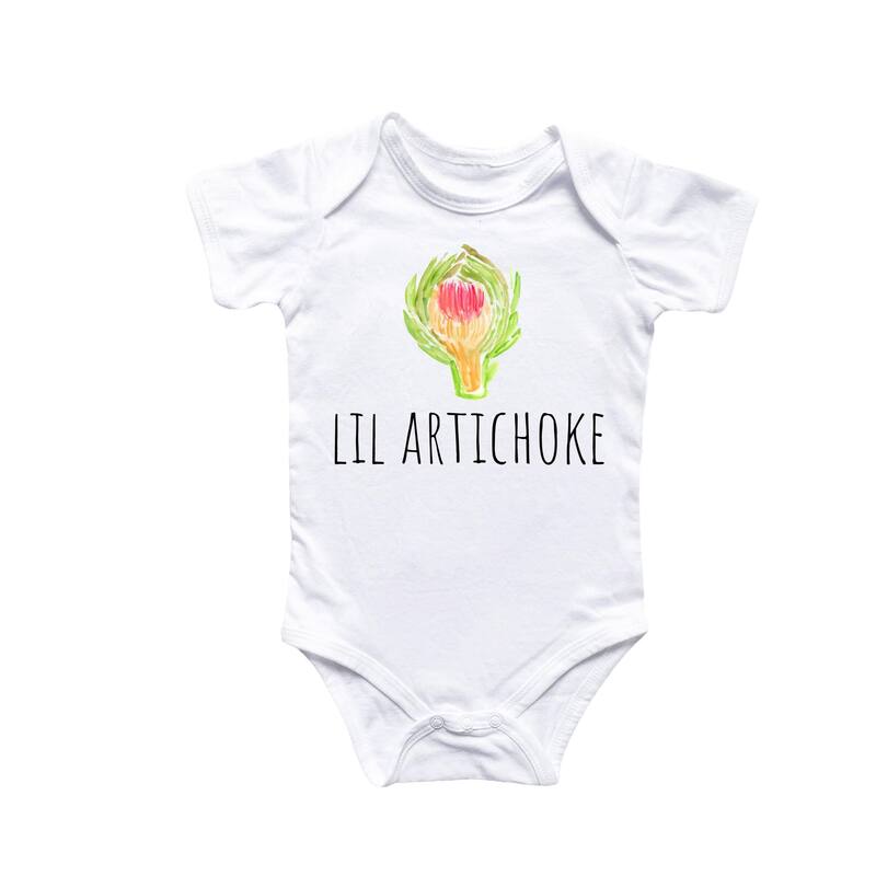 Artichoke - Baby Boy Girl Clothes Infant Bodysuit Funny Cute Newborn 2 - Pink - 0-3M