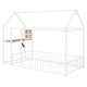 preview thumbnail 5 of 14, Metal Twin Size Bed House Bed with Desk,Smart Storage and USB Ports,Kids Bed Design
