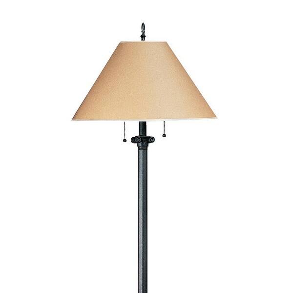 Paper Wrapped Tapered Shade Double Chain Floor Lamp Brown And Metal Gray On Sale Overstock 31684757 Shop with afterpay on eligible items. overstock com