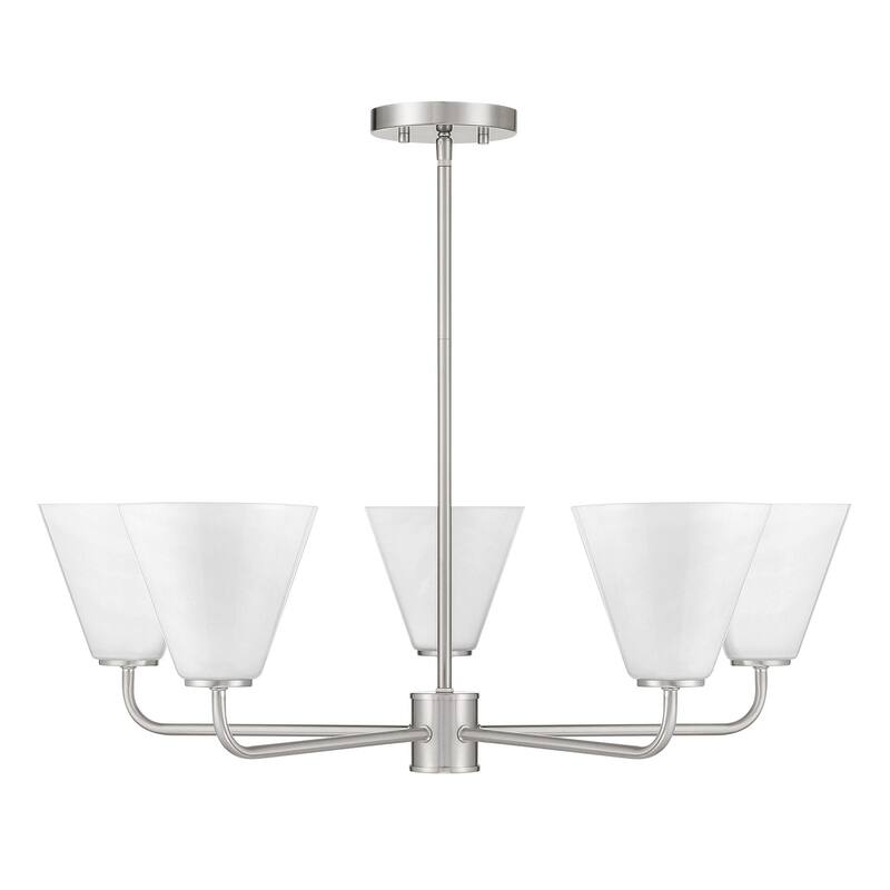 Blair 5-Light Chandelier - Satin Nickel