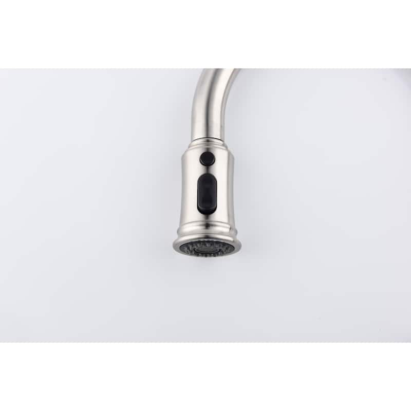 Kitchen Faucet With Pull Down Sprayer,And The High-Arc Nozzle Rotates 360°