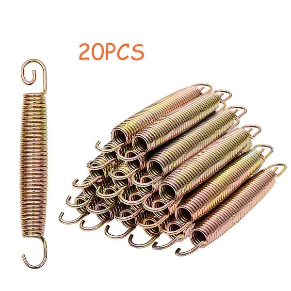 Giantex 7 Trampoline Springs Set Galvanized Steel Heavy-Duty Replacement Free T-Hook, 20 PCS 1Pack//40 PCS 2Pack