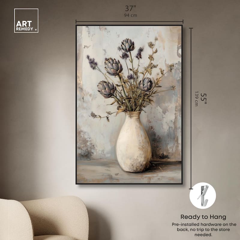 Artichoke Glory Canvas by Art Remedy