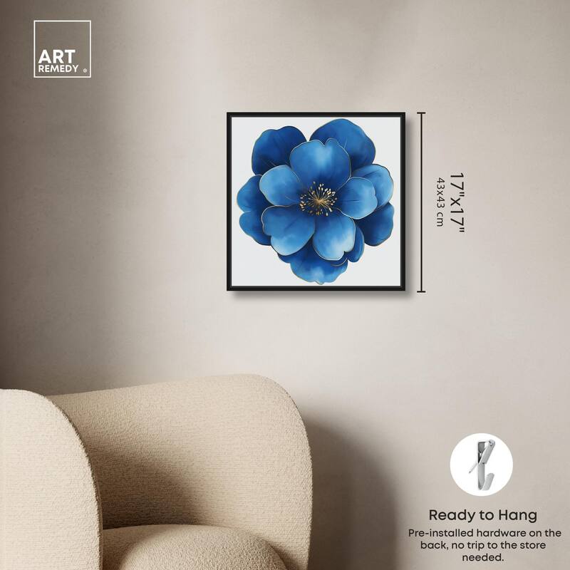 Blue Brilliance I Canvas by Art Remedy