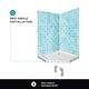 preview thumbnail 7 of 7, Fine Fixtures Neo Angle Corner Shower Base Shower Pan Floor in White