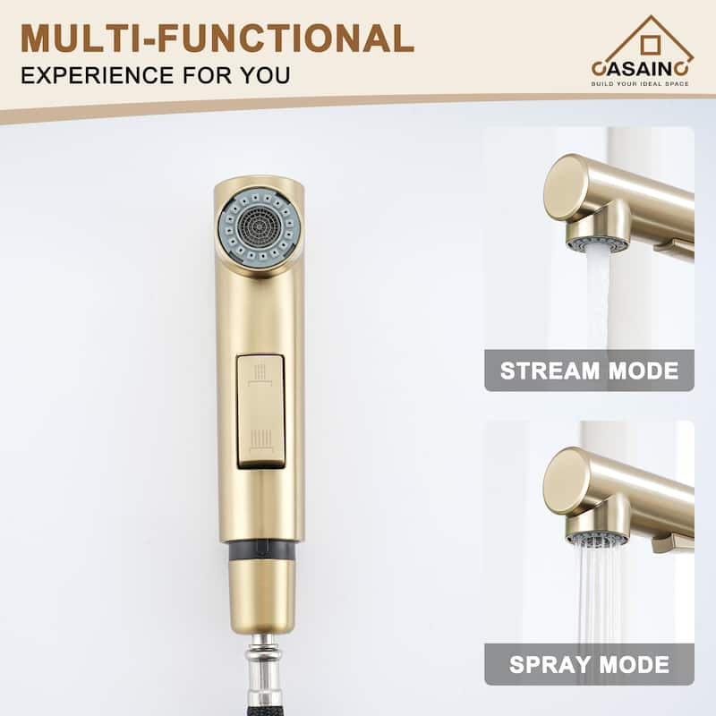 Single Handle Pull Out Sprayer Kitchen Faucet