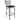 Ladder Back Metal Restaurant Barstool - 17"W x 18"D x 42.25"H