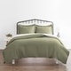 preview thumbnail 24 of 41, Home Collection Hotel Quality 3-Piece Oversized Duvet Cover Set Sage - Full - Queen