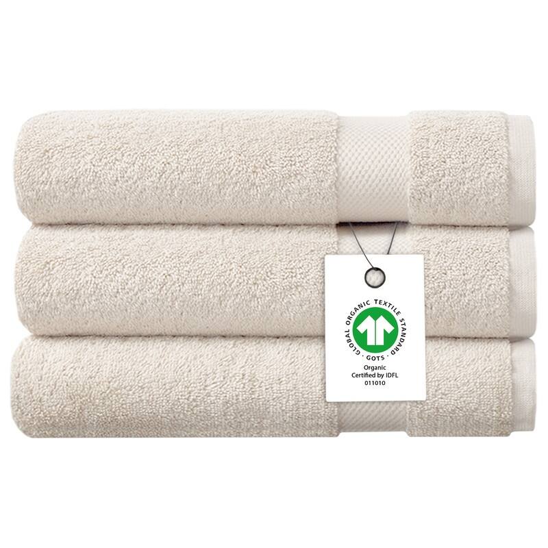 Delara Organic Cotton Feather Touch Quick Dry 650 GSM Bath Sheet, 36"X70"