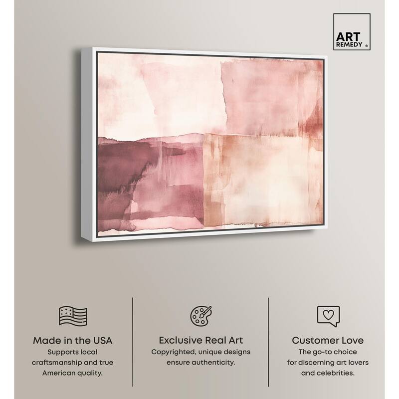 Faded Crimson II Canvas by Art Remedy