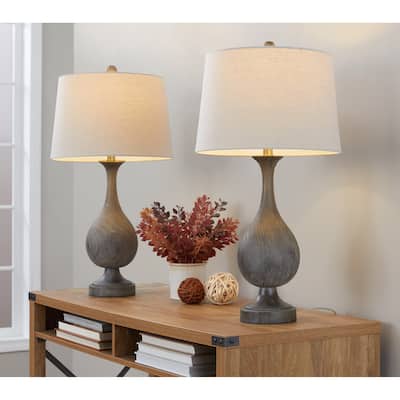 The Gray Barn Cecilly 29" Polyresin Table Lamp (Set of 2)