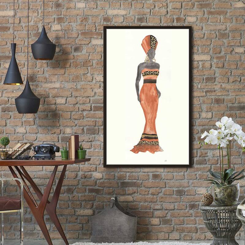 "Global Fashion I" Print on Floating Canvas