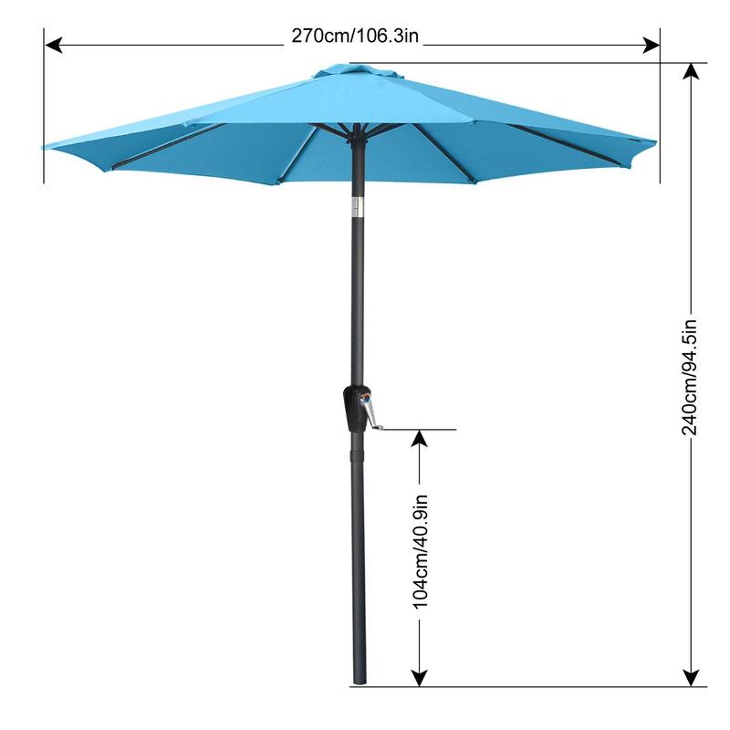 ABCCANOPY 9FT Patio Umbrella with Push Button Tilt